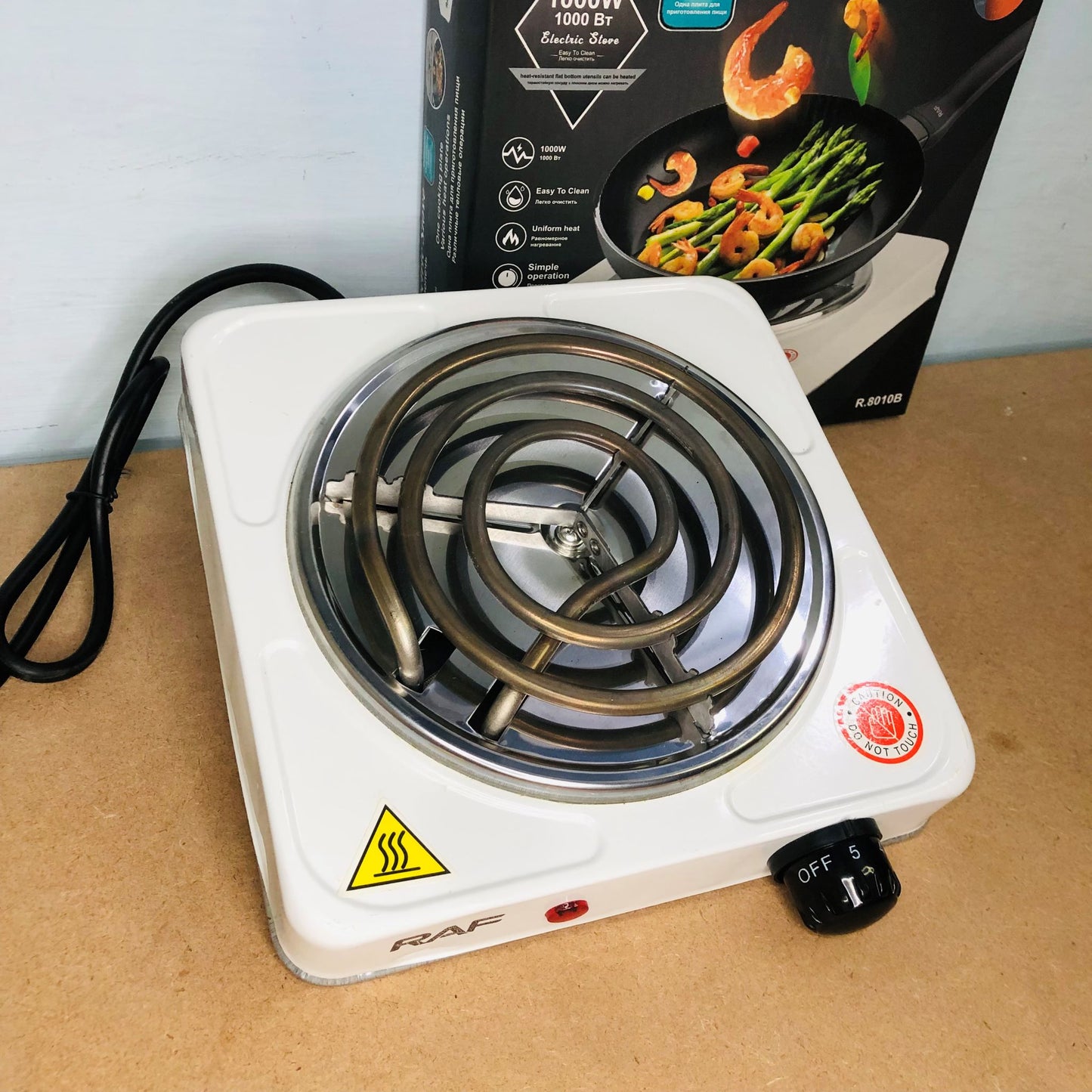 Electric Stove For Cooking - Hot Plate Heat Up In Just 2 mins - Easy to Clean - (random color )