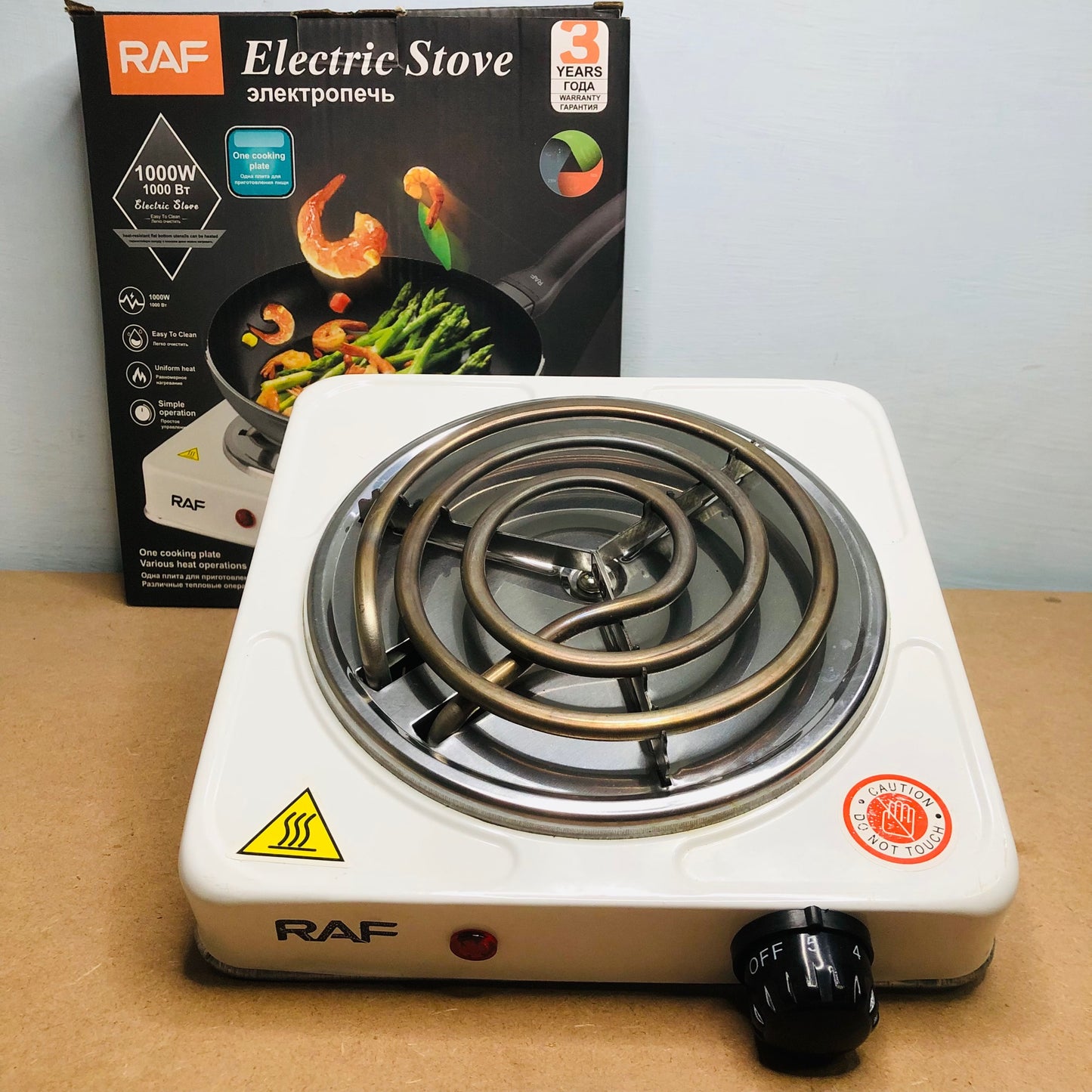 Electric Stove For Cooking - Hot Plate Heat Up In Just 2 mins - Easy to Clean - (random color )