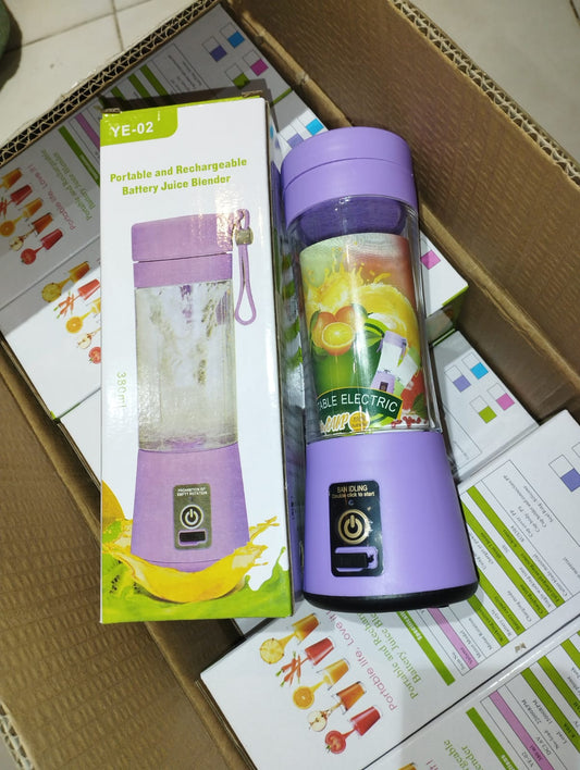 Portable Mini 6 blade Juicer blender | Outdoor Juicing Cup (380ml) - Rechargeable [random]